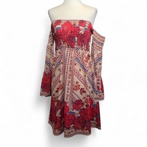 Flying Tomato Floral Off-Shoulder Dress